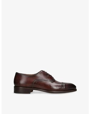Magnanni Mayon Leather Oxford Shoes - Brown