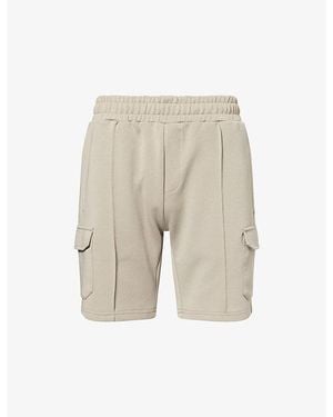 Arne Everyday Lux Cotton-Blend Cargo Shorts - Natural