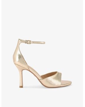 KG by Kurt Geiger Serena Woven Heeled Sandals - Metallic