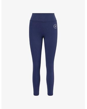 Sporty & Rich Srhwc Mid-Rise Gym Leggings - Blue