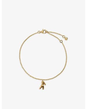 Monica Vinader Fragments Coral 18Ct-Plated Vermeil Sterling- Chain Bracelet - Metallic