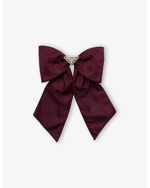 Prada Re-Nylon Brand-Plaque Nylon Hair Clip - Purple
