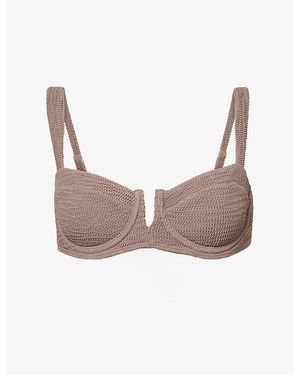 Cheap Monday Clovelly V-Cut Bikini Top - Pink