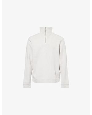 PAIGE Orion Half-Zip Cotton-Blend Jumper - White