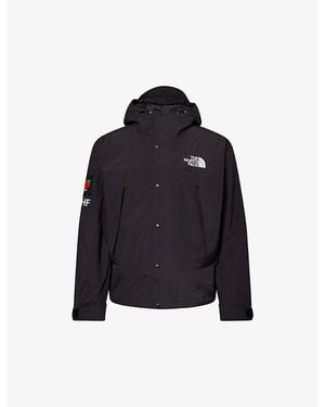 The North Face X Shf Logo-Patch Shell Mountain Jacket - Blue