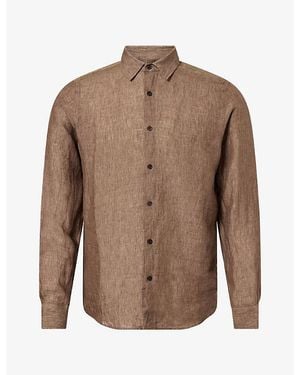 Orlebar Brown Giles Tailored-Fit Linen Shirt - Brown