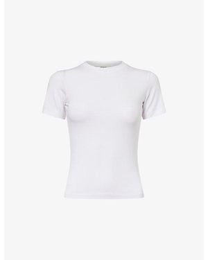 ADANOLA Utimate Short-Sleeve Stretch-Modal T-Shirt - White