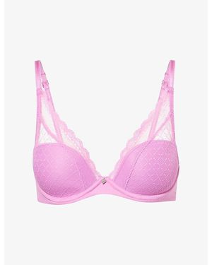 Chantelle Norah Chic Plunge Bra - Pink
