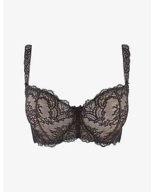 Aubade Danse Des Sens Comfort Half-Cup Lace Bra - Black