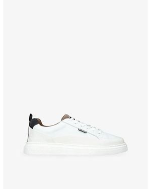 Barbour Stannington Leather Trainers - White