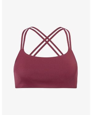 ADANOLA Ultimate Cross-Back Sports Bra - Purple