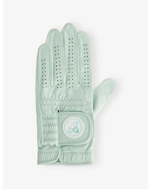 G/FORE Signature Logo Leather Golf Glove - Green