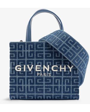 Givenchy G Tote Mini Denim Tote Bag - Blue