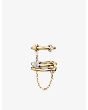 Iphoria Hookup Ii 18Ct Vermeil And 1.04Ct Topaz Chain Ring - Metallic