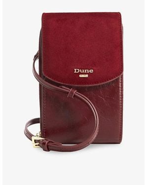 Dune Sunrise Micro Faux-Leather Phone Cross-Body Bag - Red