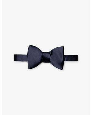 Eton Self-Tied Silk Bow Tie - Blue
