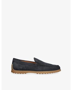 Tod's Pantofola Suede Loafers - Blue
