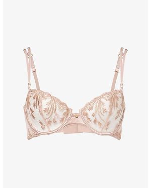 Aubade Cosmic Romance Half-Cup Lace Bra - Pink