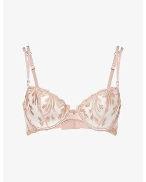 Aubade Cosmic Romance Half-Cup Lace Bra - Pink