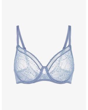 Simone Perele Comete Underwire Stretch-Lace And Mesh Bra - Black