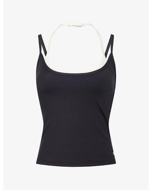 WE Are Tala Dayflex Minimal Strappy Stretch-Woven Vest - Blue