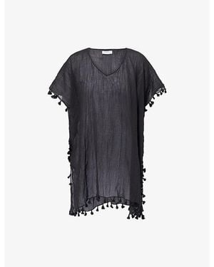 Seafolly Amnesia Cotton Kaftan - Black