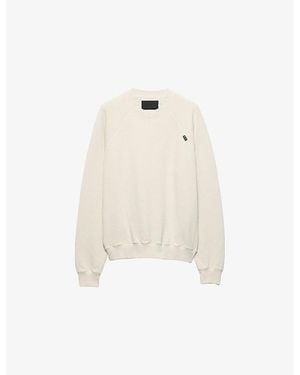 Prada Branded Crewneck Cotton-Jersey Sweatshirt Xxl - White