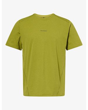 Salomon Trackline Short-Sleeve Woven T-Shirt - Green