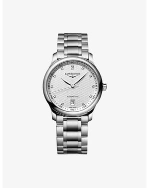 Longines L2.628.4.77.6 Master Collection Stainless-Steel And 0.055Ct Diamond Watch - Metallic