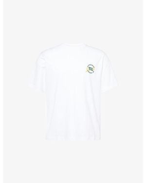 J.Lindeberg Parcie Tour Brand-Print Cotton-Jersey T-Shirt - White
