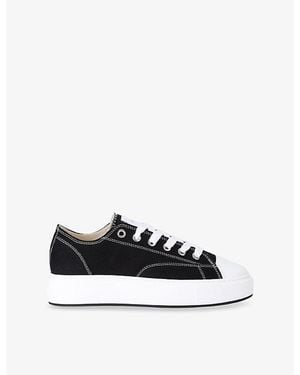 Arne Homerun Canvas Low-Top Trainers - White