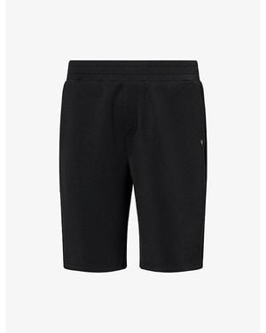 Now You Live Lounge Logo-Print Stretch-Woven Shorts - Black