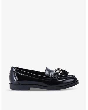 Carvela Kurt Geiger Manor Tassel Faux-Leather Loafers - Black
