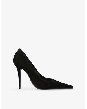 AMINA MUADDI Barbara 105 Suede Court Shoes - Black