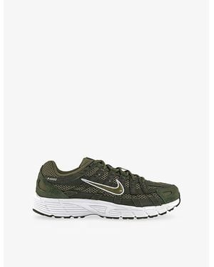 Nike P-6000 Mesh And Woven Low-Top Trainers - Green