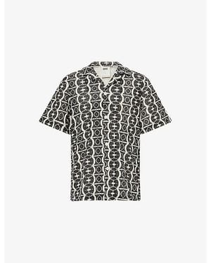 Oas Hypnotise Cuba Cotton-Crochet Shirt - Black