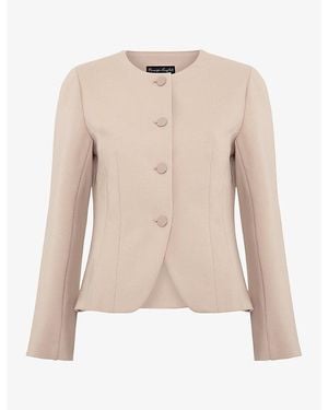 Phase Eight Carla Ponte Woven Jacket - Natural