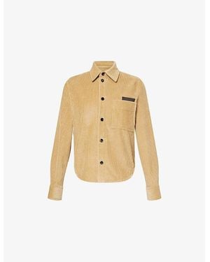 Bottega Veneta Corduroy Shirt With Pocket - Natural
