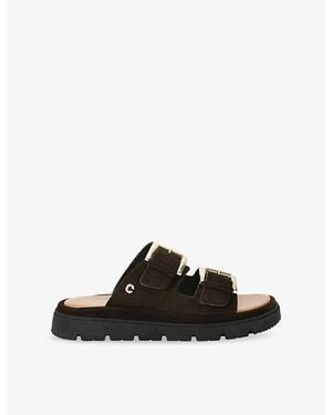 Carvela Kurt Geiger Pavilion Suede Sandals - Black