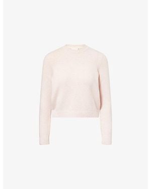 KHAITE Leta Crewneck Cashmere Jumper - Pink
