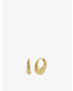 Monica Vinader Deia 18Ct-Plated Vermeil Earrings - Metallic