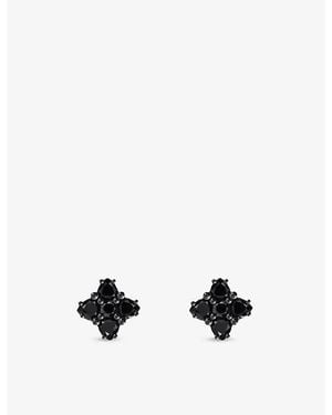 Thomas Sabo Floral-Shape 925 Sterling And Cubic Zirconia Stud Earrings - Black