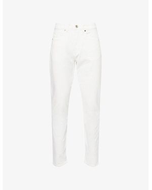 Eleventy Straight-Leg Corduroy Cotton Blend Trousers - White