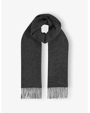 Reiss Picton Wool And Cashmere Scarf - Black