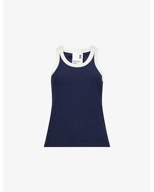 On Shoes Zendaya X All-Day Ribbed Limited Editi Jersey Tank Top - Blue