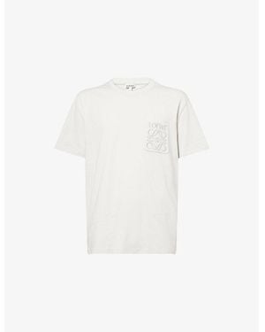 Loewe Anagram Relaxed-Fit Cotton-Jersey T-Shirt - White