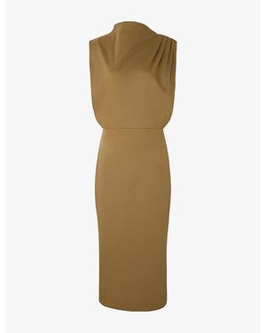 Soeur Gemma Sleeveless Cotton Midi Dress - Green