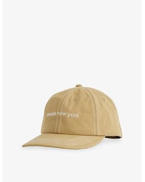 AWAKE NY Stitch Panel Cotton Cap - Natural