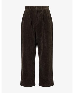 Carhartt Evan Loose-Fit Corduroy Cotton Pants - Black