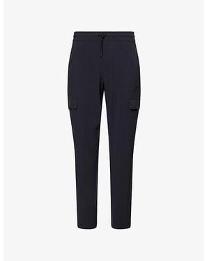GYMSHARK Logo-Embroidered Stretch-Woven Cargo Trousers - Blue